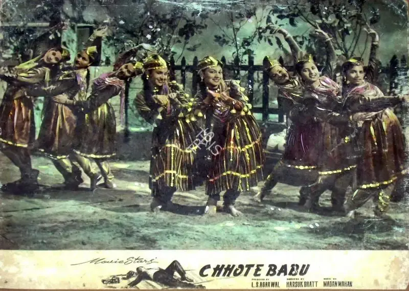 L.S. Agarwal (Producer), Chhote Babu, 1957, Lobby Card