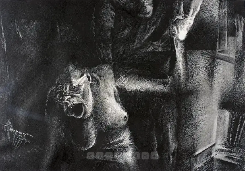 P.S. Chander Shekhar (Artist), Temptation Series, 1981, Painting