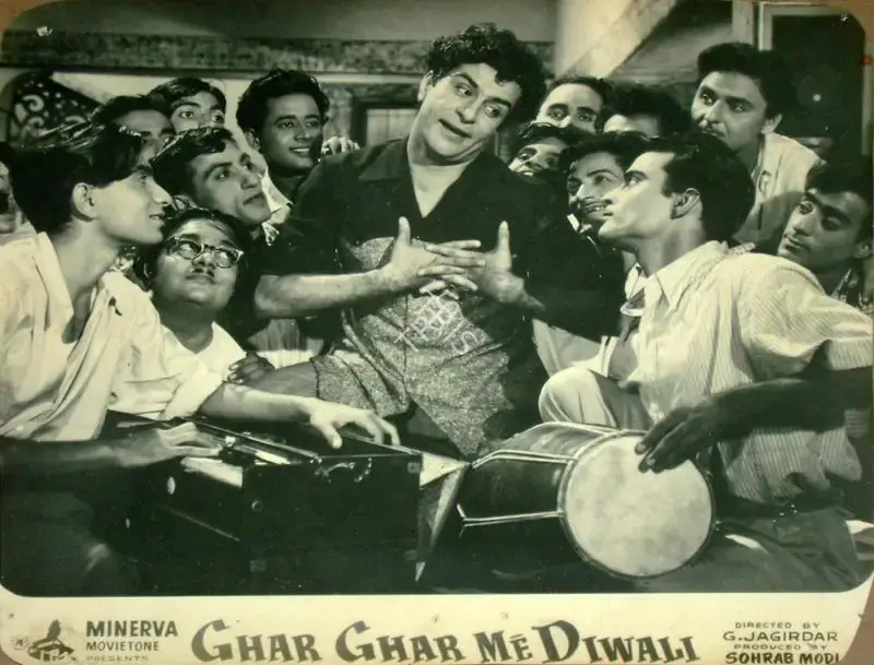 Sohrab Modi (Producer), Ghar Ghar Me Diwali, 1955, Lobby Card