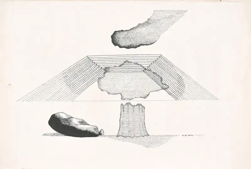 Prabhakar Barwe (Artist), Transparent Tree, 1986, Drawing