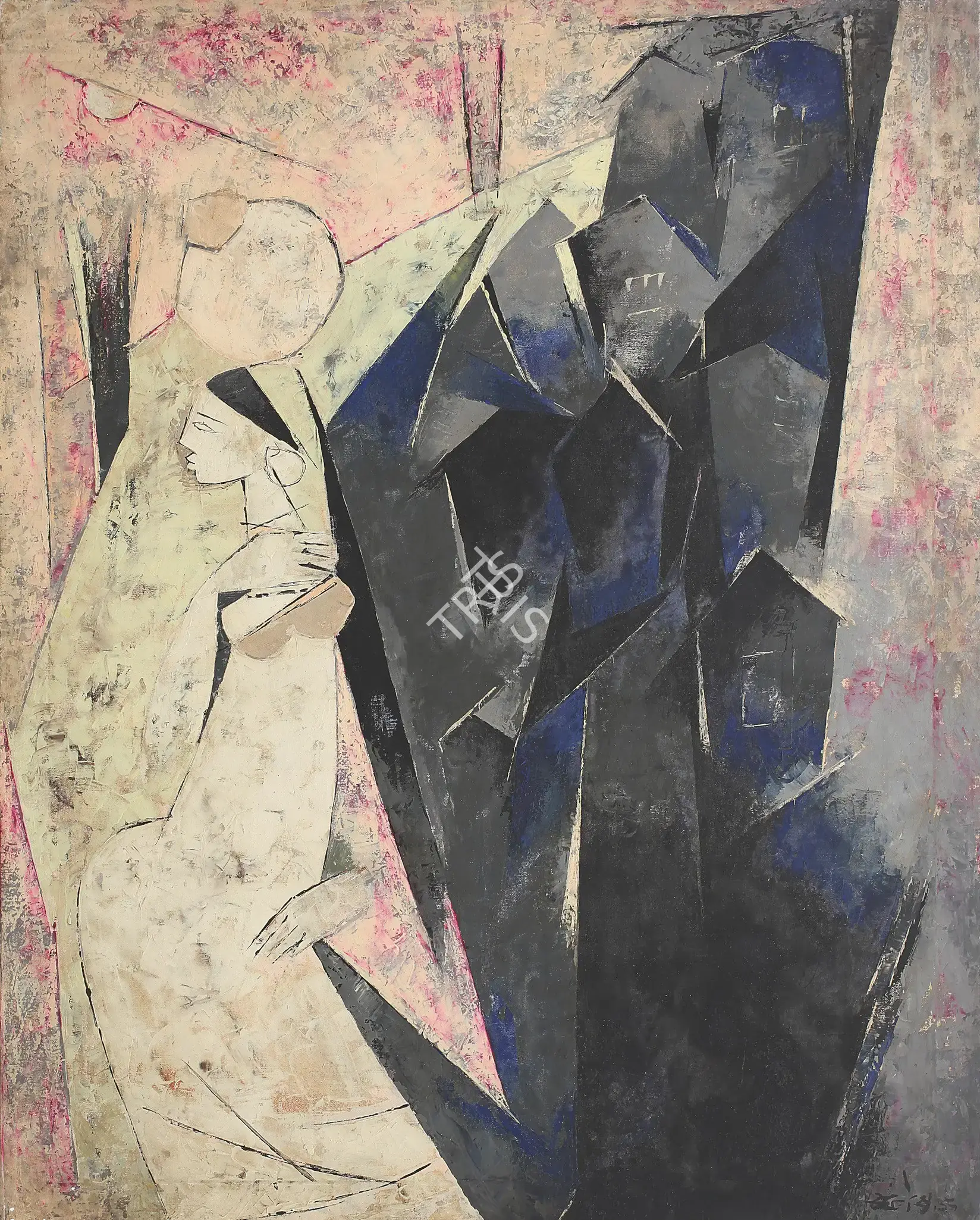 Santosh, G.R. (Artist). Shukla Abisarica, 1957 | Painting, Os.Del/27.01.12, 2012 · Osian's