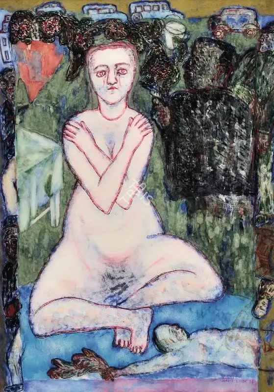 Arpita Singh (Artist), Girl in White, 1994, Painting