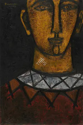Akbar Padamsee (Artist), Head, 1962, Painting