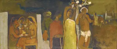 Arup Das (Artist), Untitled, 1979, Painting