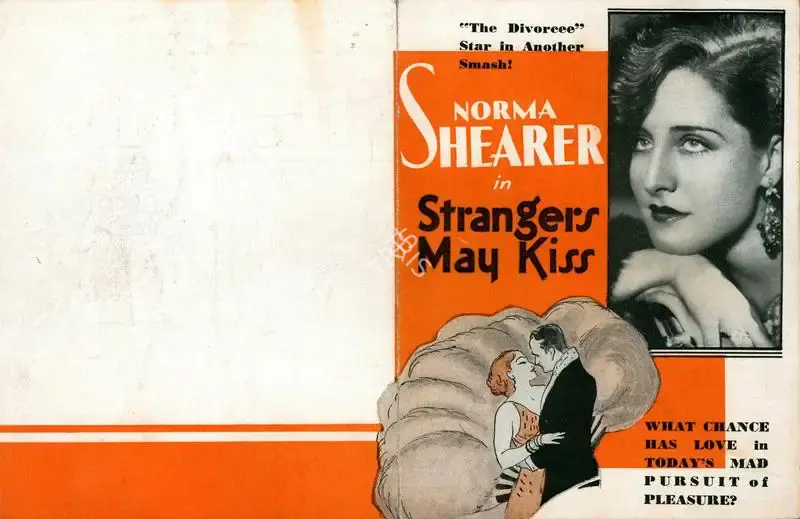 George Fitzmaurice (Producer), Strangers May Kiss, 1931, Handbill