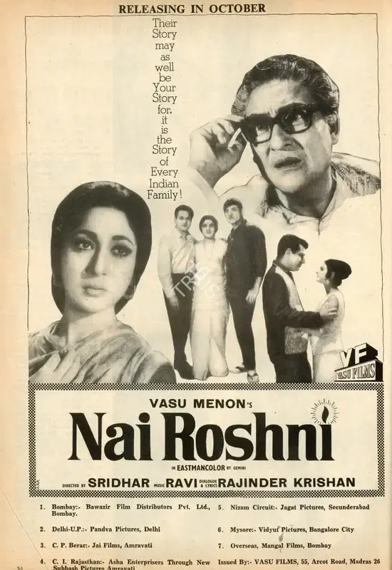 Vasu Menon (Producer), Nai Roshni, 1967, Advertisement
