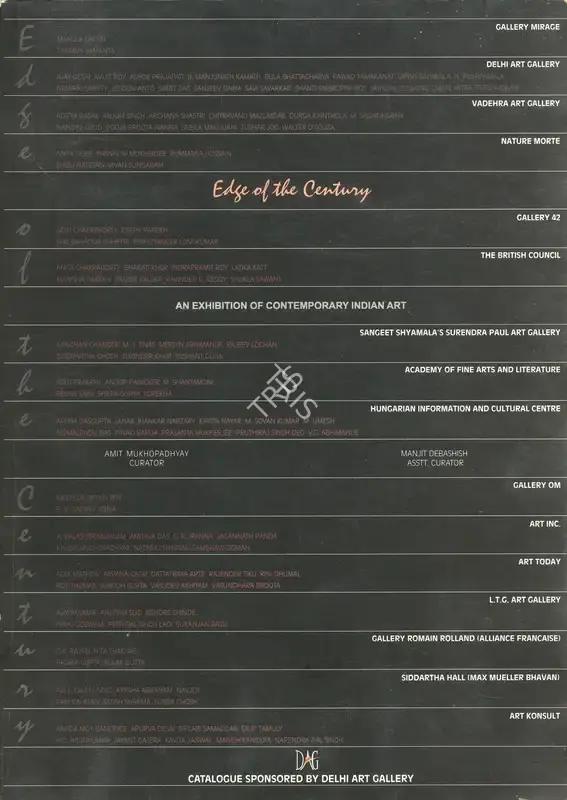 DAG (Organiser), Edge of the Century, 1999, Group Exhibition Catalogue