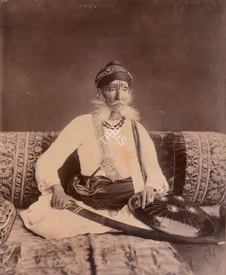 Ganpatrao Abajee Kale (Photographer), Ram Singh, Maharao of Bundi, Rajasthan, 1889, Antiquarian Photograph