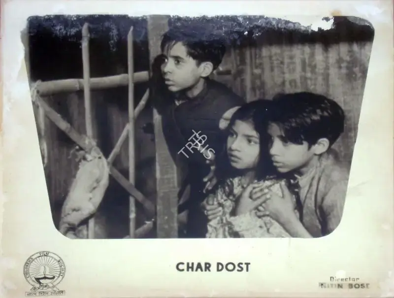 Nitin Bose (Director), Char Dost, 1956, Lobby Card