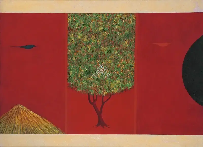 Swaminathan, J. (Artist). Mountain & Bird Series, c.1979 | Painting, Os.Del/01.03.06, 1979