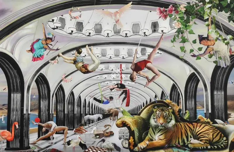 Kaleka, Ranbir (Artist). Circus of his Idle Majesty, 2021 | Painting, Sa.Onl/30.01.25, 2025 · Saffronart