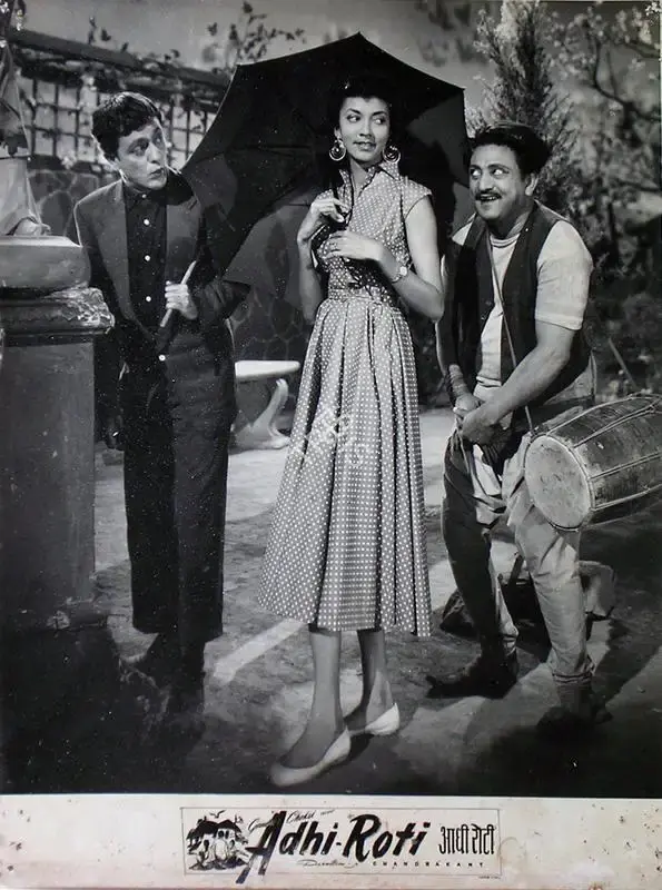 Vallabh Chokshi (Producer), Adhi Roti, 1957, Lobby Card