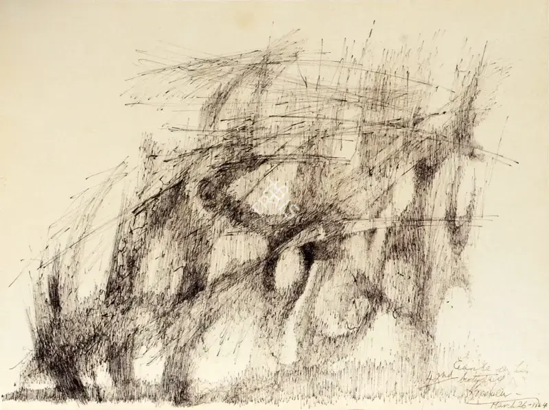 Krishen Khanna (Artist), Untitled, 1964, Drawing