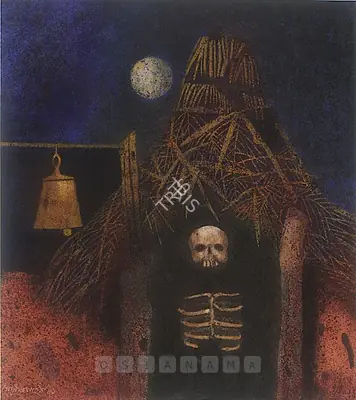 Ganesh Pyne (Artist), Untitled, 1981, Painting