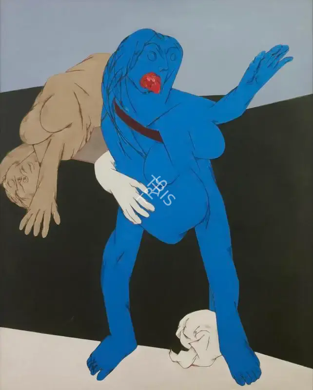 Mehta, Tyeb (Artist). Kali, 1989 | Painting, Sa.Onl/14.06.18, 1989