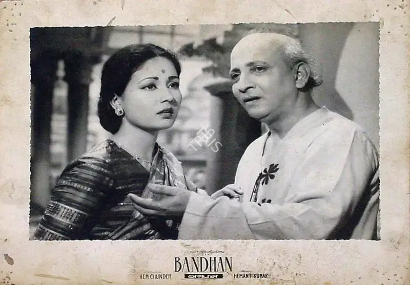Sudhin Majumdar (Cinematographer), Bandhan, 1956, Lobby Card