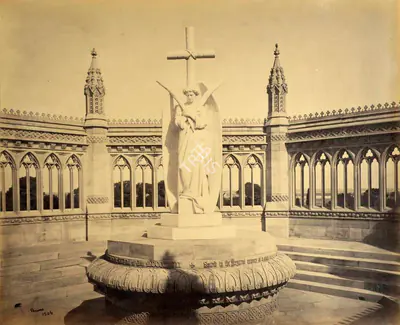Samuel Bourne (Photographer), Memorial Well from inside, Kanpur, 1865, Antiquarian Photograph