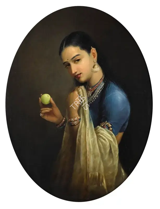 Raja Ravi Varma (Artist), The Coquette, 1965, Painting
