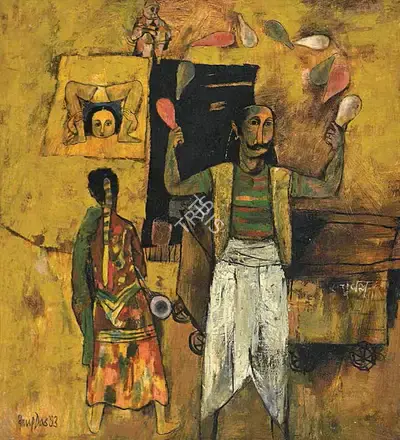 Arup Das (Artist), Untitled, 1993, Painting