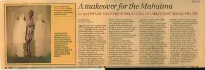Kishore Singh (Reporter), A Makeover for the Mahatma, 2009, Newspaper Clipping
