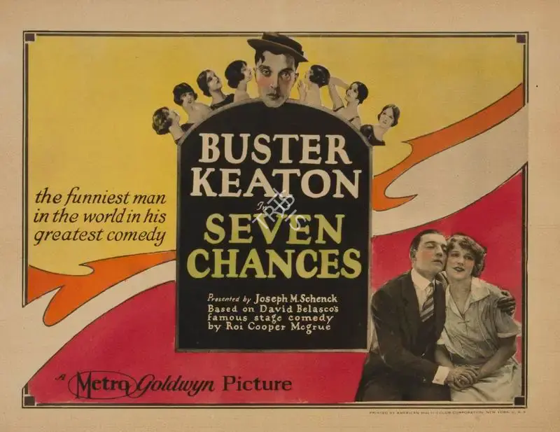 Buster Keaton (Director), Seven Chances, 1925, Lobby card