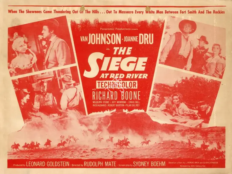 Rudolph Mate (Director), The Siege at Red River, 1954, Handbill