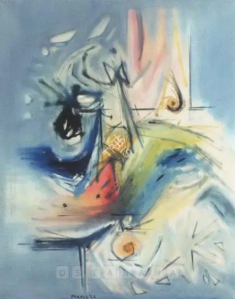 Ahmed Parvez (Artist), Theme revisited, 1962, Painting
