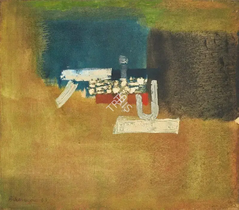 De, Biren (Artist). Numinous Presence, 1963 | Painting, Pu.Mum/31.08.23, 2023 · Pundole