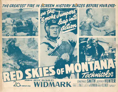 Joseph M. Newman (Director), Red Skies Of Montana, 1952, Handbill