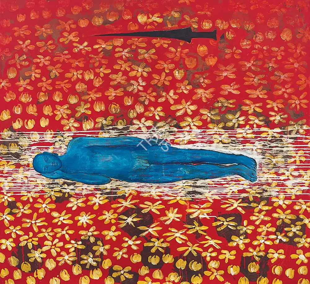 Iranna, G.R. (Artist). Untitled, 1999 | Painting, AG.Onl/24.09.23, 2023 · Asta Guru