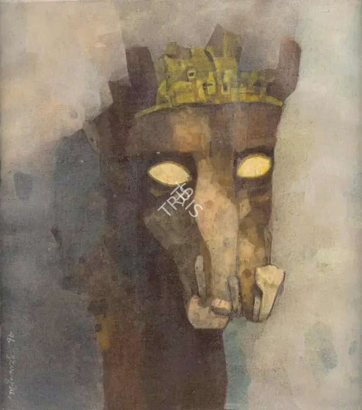 Pyne, Ganesh (Artist). Crown, 1978 | Painting, Bon.Lon/24.10.18, 2018 · Bonhams