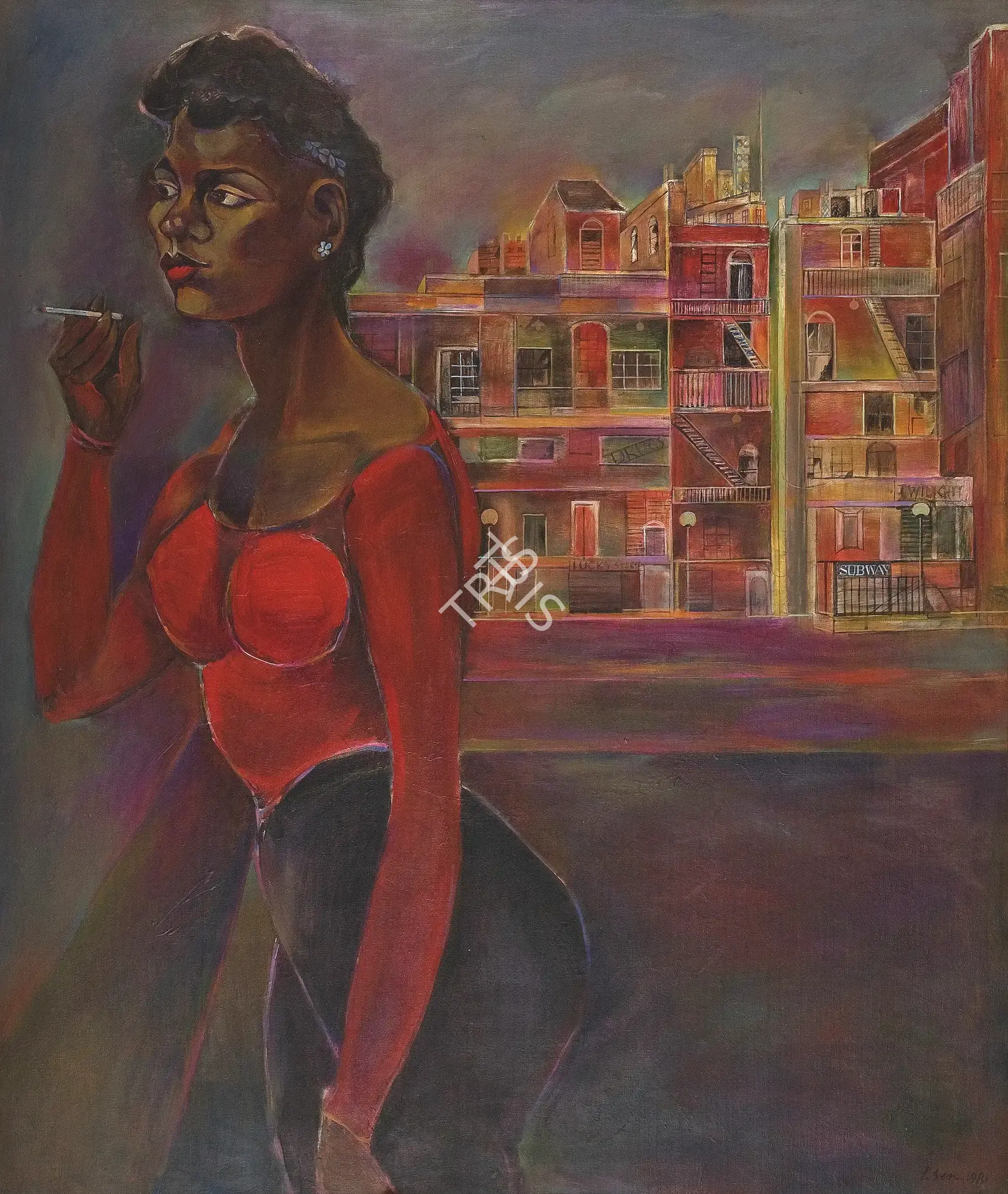 Sen, Paritosh (Artist). Isabella Series, 1981 | Painting, Os.Del/09.02.13, 2013 · Osian's