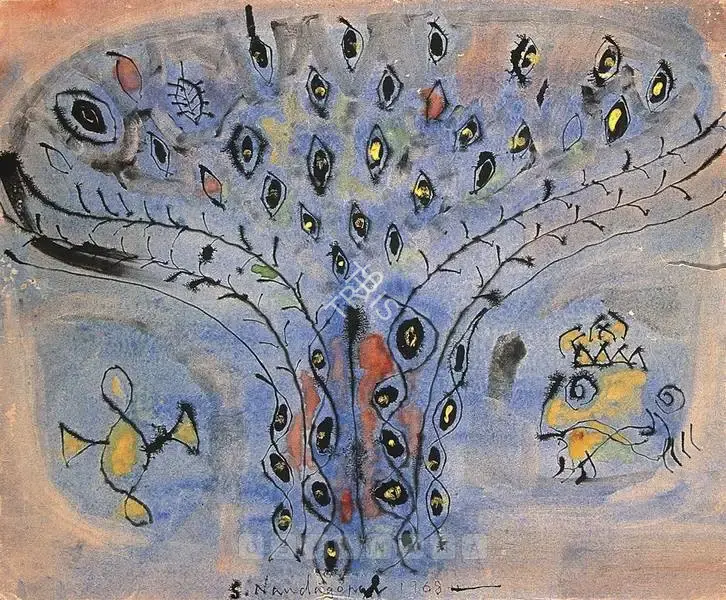 Nandagopal, S. (Artist). Vriksha, 1968 | Painting, Os.Mum/18.03.02, 2002 · Osian's