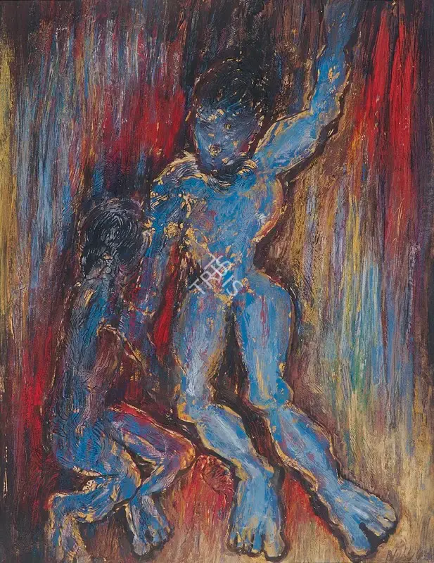 Nikhil Biswas (Artist), Untitled, 1960, Painting