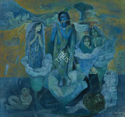 Arup Das (Artist), Untitled, 1998, Painting