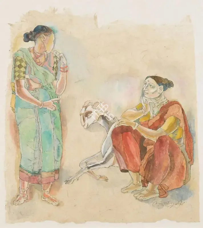 K. Laxma Goud (Artist), Untitled, 1982, Painting