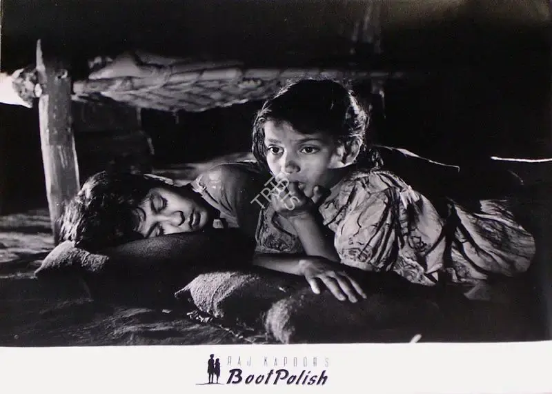 Taru Dutt (Cinematographer), Boot Polish, 1954, Lobby Card
