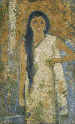 Baij, Ramkinkar (Artist). Swapnamoyi, c.1940 | Painting, AG.Mum/22.12.18, 2018 · Asta Guru