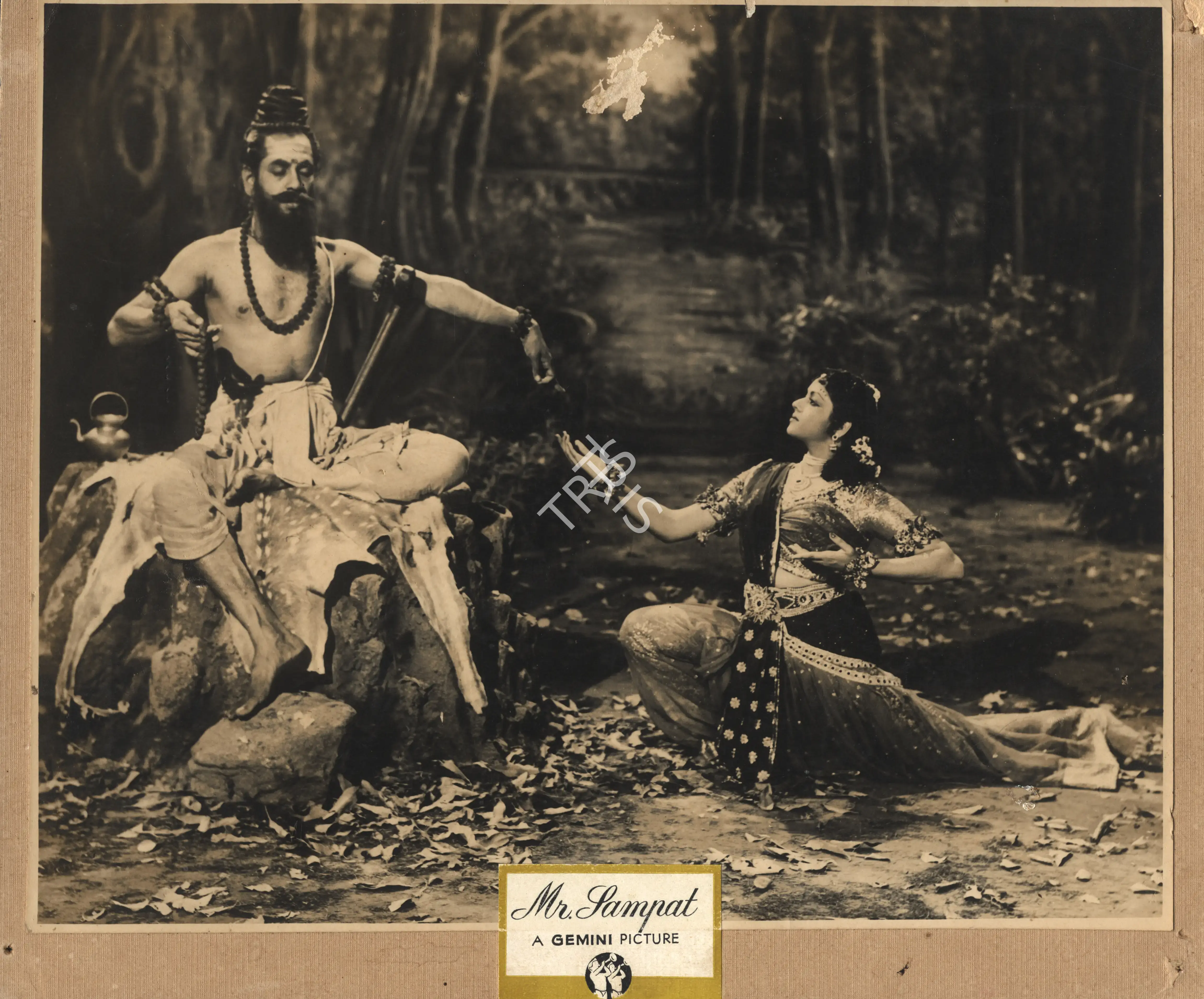 S.S. Vasan (Producer), Mr Sampat, 1952, Photographic Still Mounted on Lobby Card