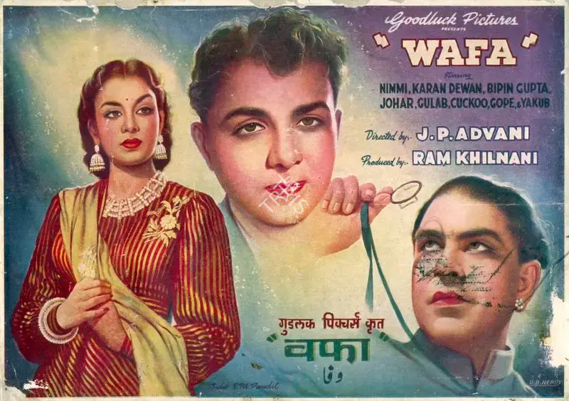Ram Khilnani (Producer), Wafa, 1950, Song-Synopsis Booklet