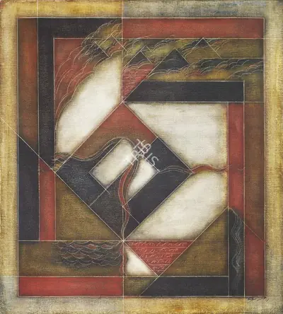Akkitham Narayanan (Artist), Untitled (Abstract), 2007, Painting