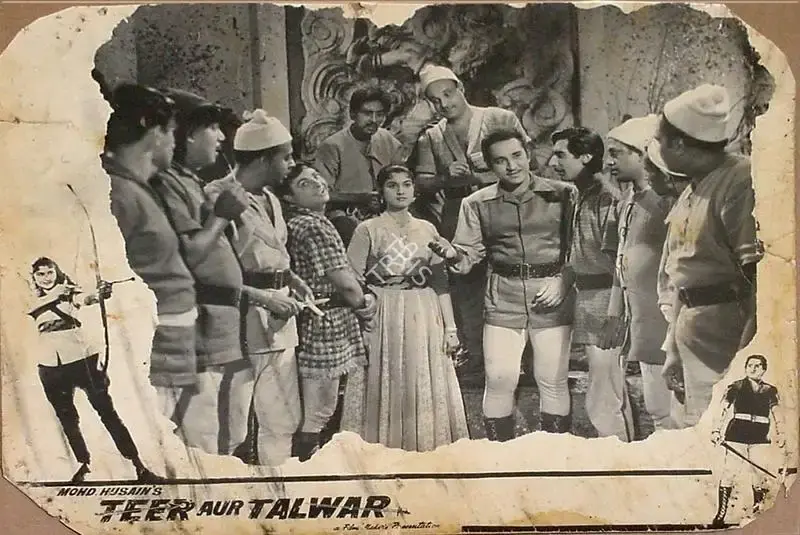 Kedar Bhargava (Producer), Teer Aur Talwar, 1960, Lobby Card