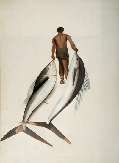 Shibu Natesan (Artist), Fish, 2001, Painting