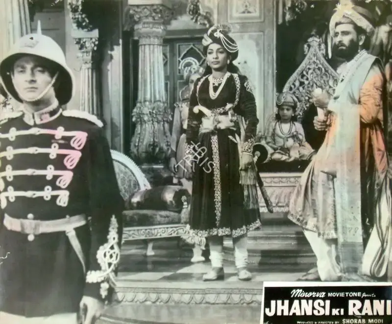 Sohrab Modi (Producer), Jhansi Ki Rani, 1953, Lobby Card