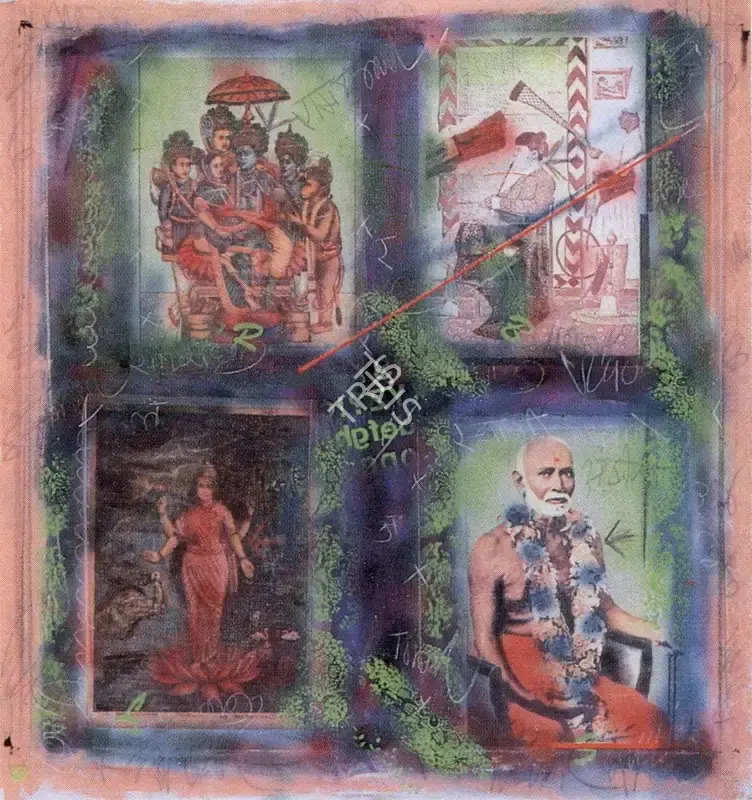 Vinod Dave (Artist), Holy Images, 1990, Painting