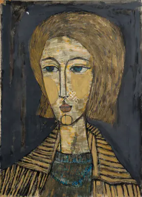 Jyoti Bhatt (Artist), Untitled, 1955, Painting