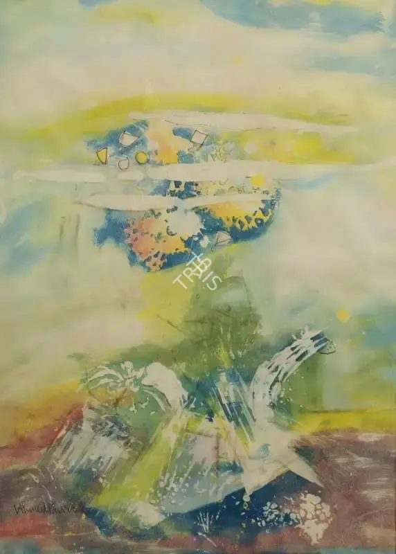 Ahmed Parvez (Artist), Metaphorica Landscape (i), 1962, Painting