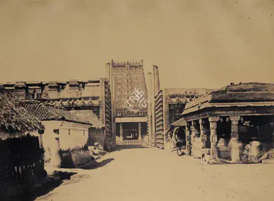 Capt. Linnaeus Tripe (Photographer), The Raya Gopuram from the East, 1858, Antiquarian Photograph