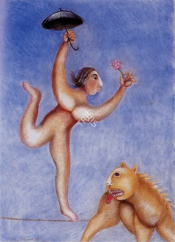 Manjit Bawa (Artist), Self Portrait, 1993, Painting