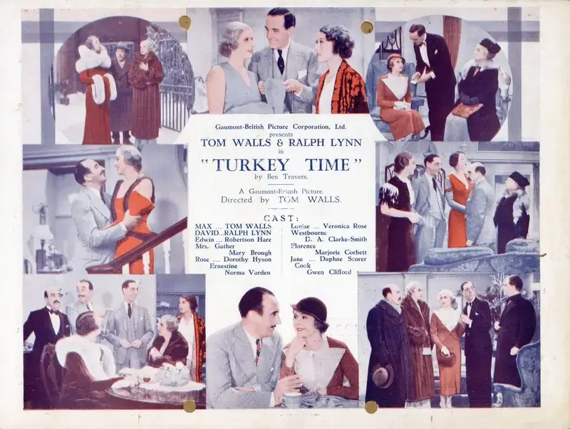 Tom Walls (Director), Turkey Time, 1933, Handbill